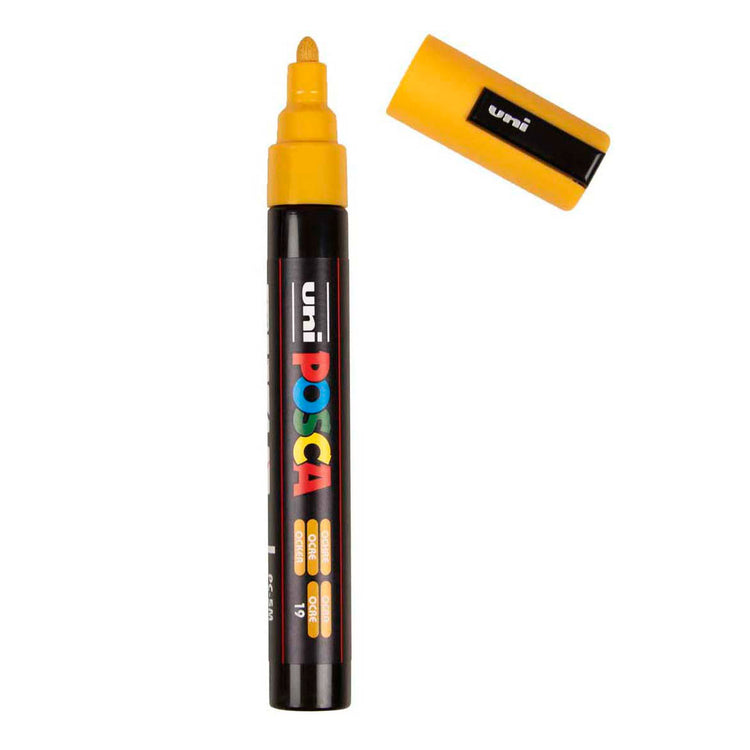 Uni Posca Lackmarker pc5m ockergelb – konische Spitze 2,5 mm