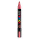 UNI-POSCA POSCA-Marker, AFM PC-5M, Liniendicke 2,5 mm, mittel, rotes Metallic, 1 Stück