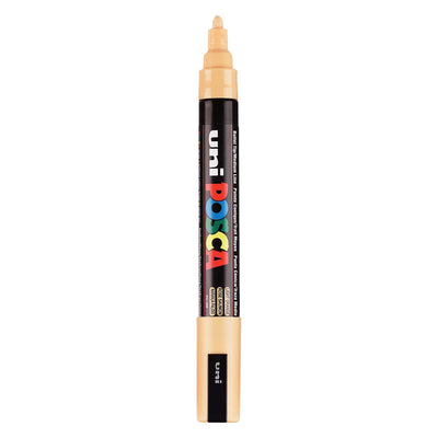 UNI-POSCA POSCA-Marker, AFM PC-5M, Liniendicke 2,5 mm, mittel, hellorange, 1 Stück