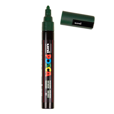 Uni Posca Lackmarker PC5m Englischgrün – konische Spitze 2,5 mm