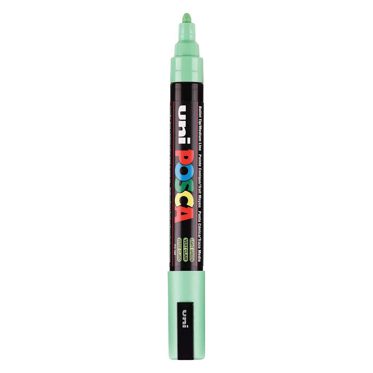 UNI-POSCA POSCA-Marker, AFM PC-5M, Liniendicke 2,5 mm, mittel, hellgrün, 1 Stück