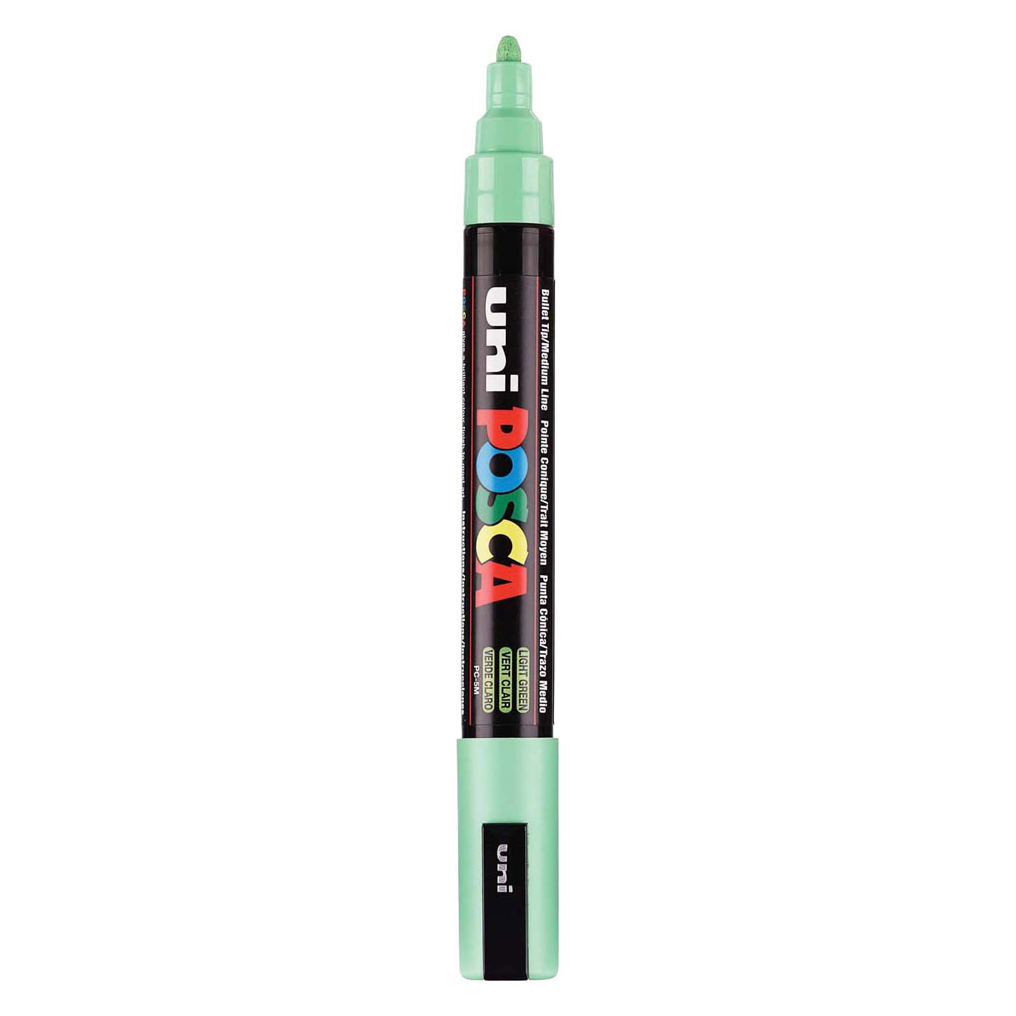 UNI-POSCA POSCA-Marker, AFM PC-5M, Liniendicke 2,5 mm, mittel, hellgrün, 1 Stück