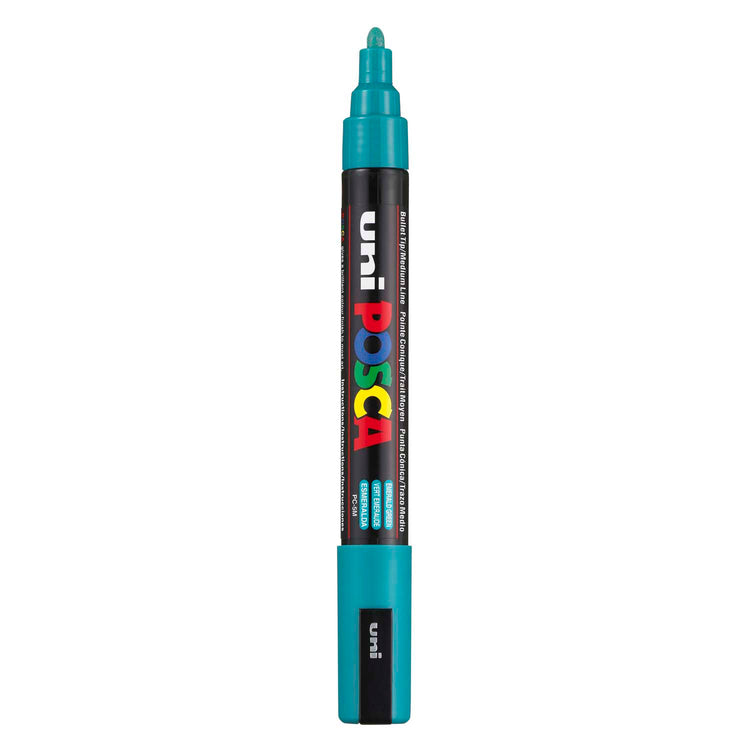 UNI-POSCA POSCA-Marker, AFM PC-5M, Liniendicke 2,5 mm, Medium, Smaragdgrün, 1 Stück
