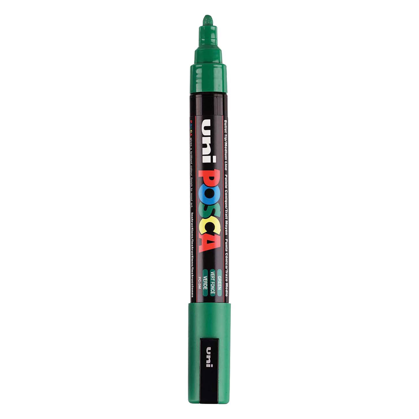 UNI-POSCA POSCA-Marker, AFM PC-5M, Liniendicke 2,5 mm, Medium, Grün, 1 Stück