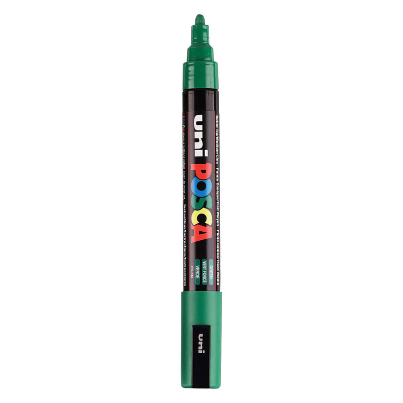 UNI-POSCA POSCA-Marker, AFM PC-5M, Liniendicke 2,5 mm, Medium, Grün, 1 Stück