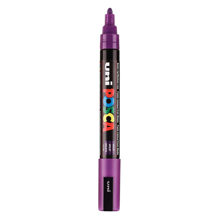 UNI-POSCA POSCA-Marker, AFM PC-5M, Liniendicke 2,5 mm, Medium, Violett, 1 Stück