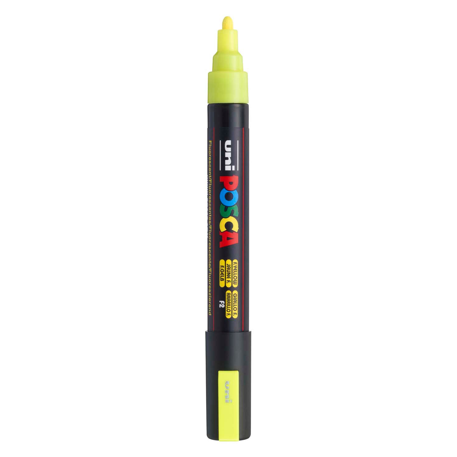 Uni Posca Lackmarker pc5m neongelb - konische Spitze 2,5 mm