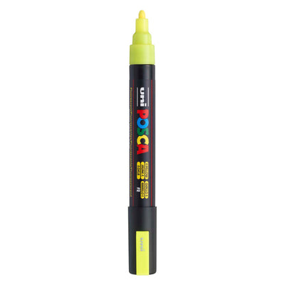 Uni Posca Lackmarker pc5m neongelb - konische Spitze 2,5 mm