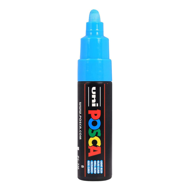 Uni Posca Farbmarker 7 m hellblau – konische Spitze 4,5 mm