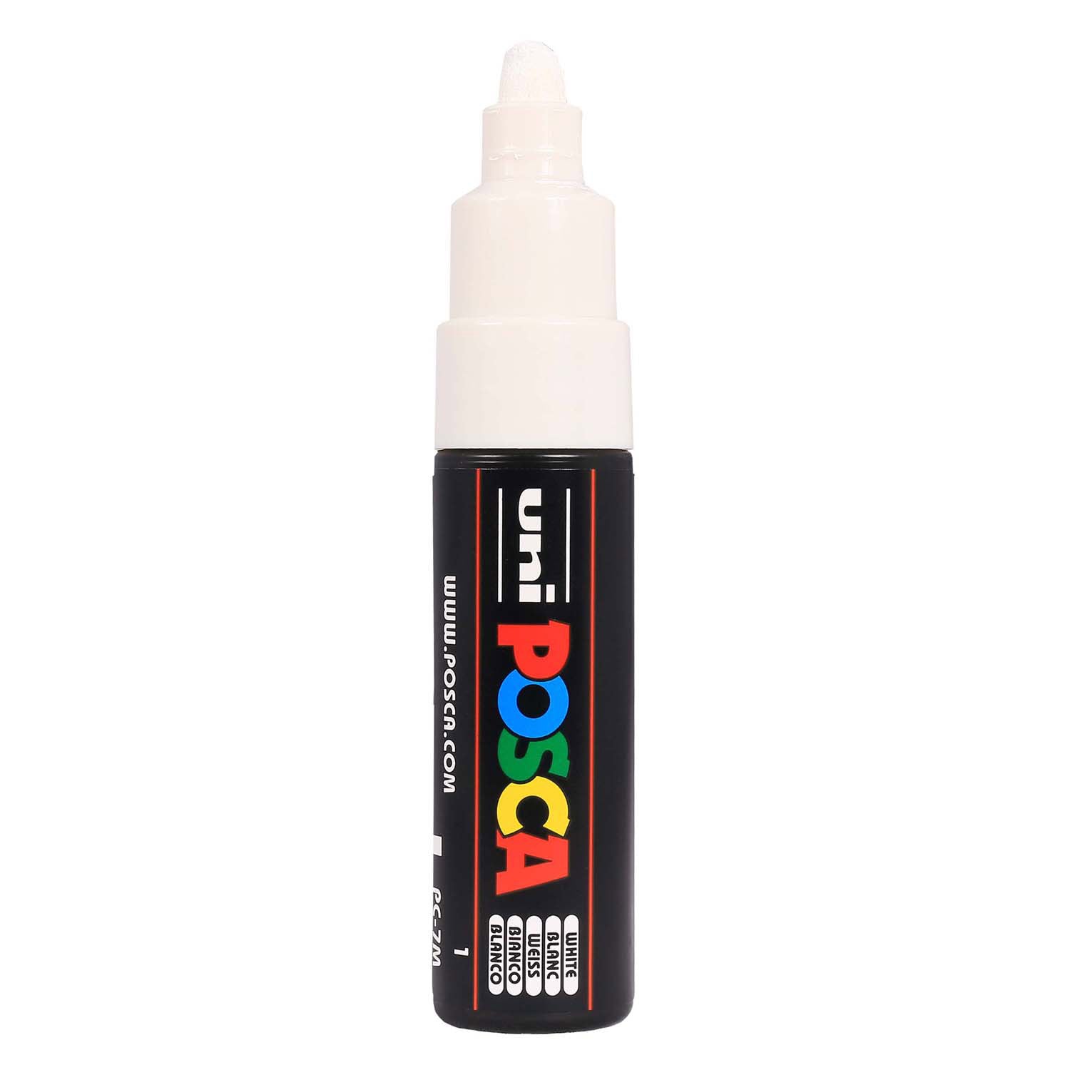Uni Posca Farbmarker 7 m weiß – konische Spitze 4,5 mm
