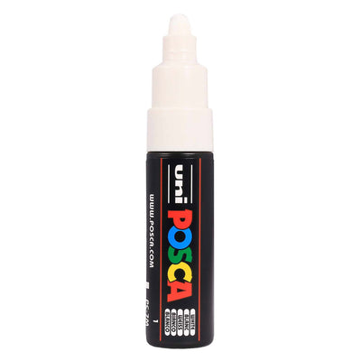 Uni Posca Farbmarker 7 m weiß – konische Spitze 4,5 mm