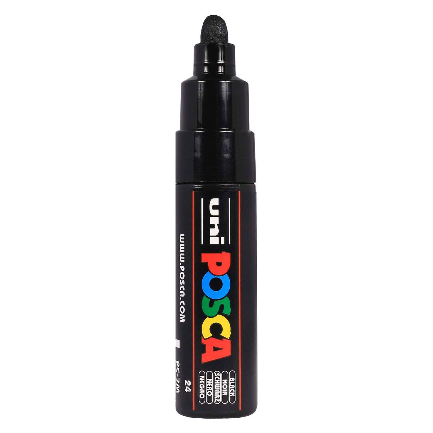 Uni Posca Lackmarker 7 m schwarz – konische Spitze 4,5 mm