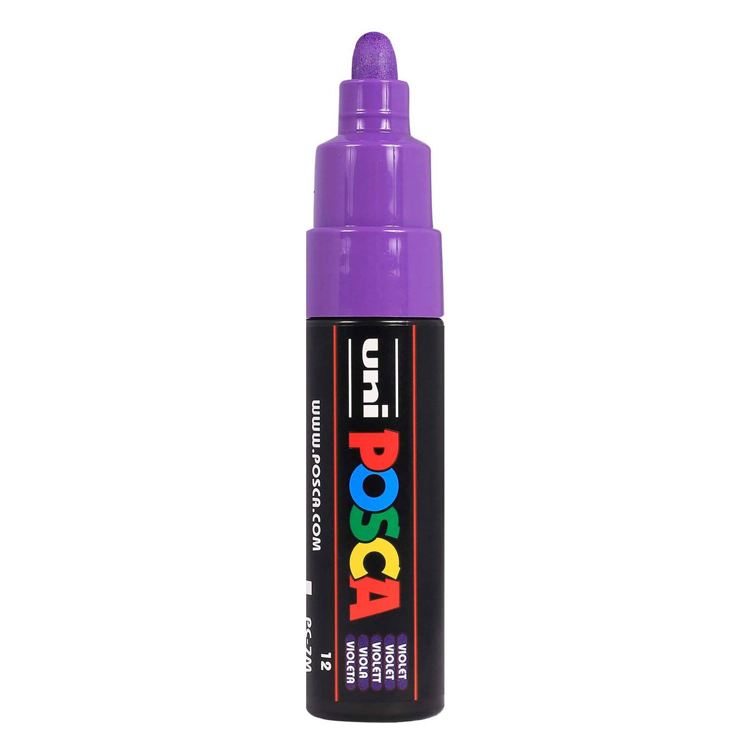 Uni Posca Farbmarker 7 m violett – konische Spitze
