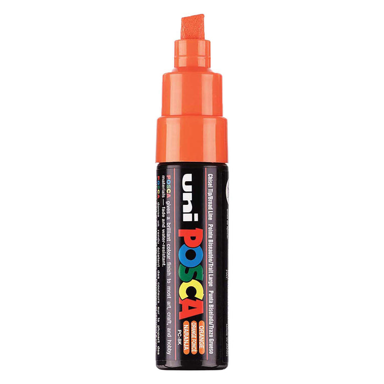 UNI-POSCA POSCA-Marker, AFM PC-8K, Liniendicke 8 mm, breit, orange, 1 Stück