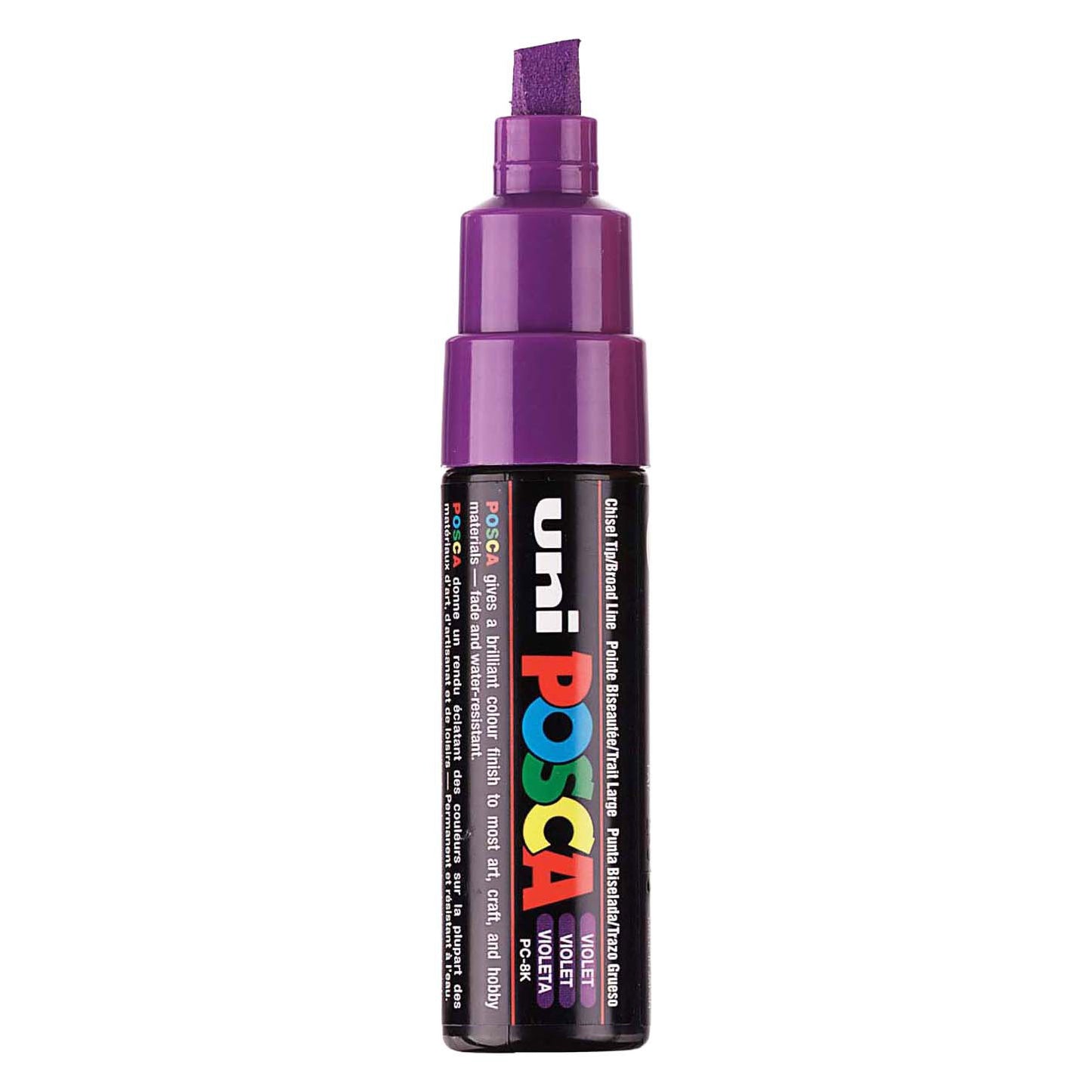 UNI-POSCA POSCA-Marker, AFM PC-8K, Liniendicke 8 mm, breit, violett, 1 Stück