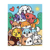 Graine Creative Graine Malen-nach-Zahlen-Set Hunde – inkl. Acrylfarbe und Pinsel