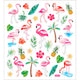 Creativ Firmenaufkleber, Flamingo, Blatt 15x16,5 cm, ca. 37 Stück, 1 Blatt