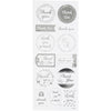Creativ Company Sticker Silber danke, 1 Vel