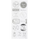 Creativ Company Sticker Silber danke, 1 Vel