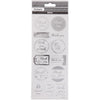 Creativ Company Sticker Silber danke, 1 Vel