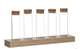 Ideen 4 Jahreszeiten Holzhalter mit 5 Reagenzgläsern mit Korkstopfen ã˜3x10cm