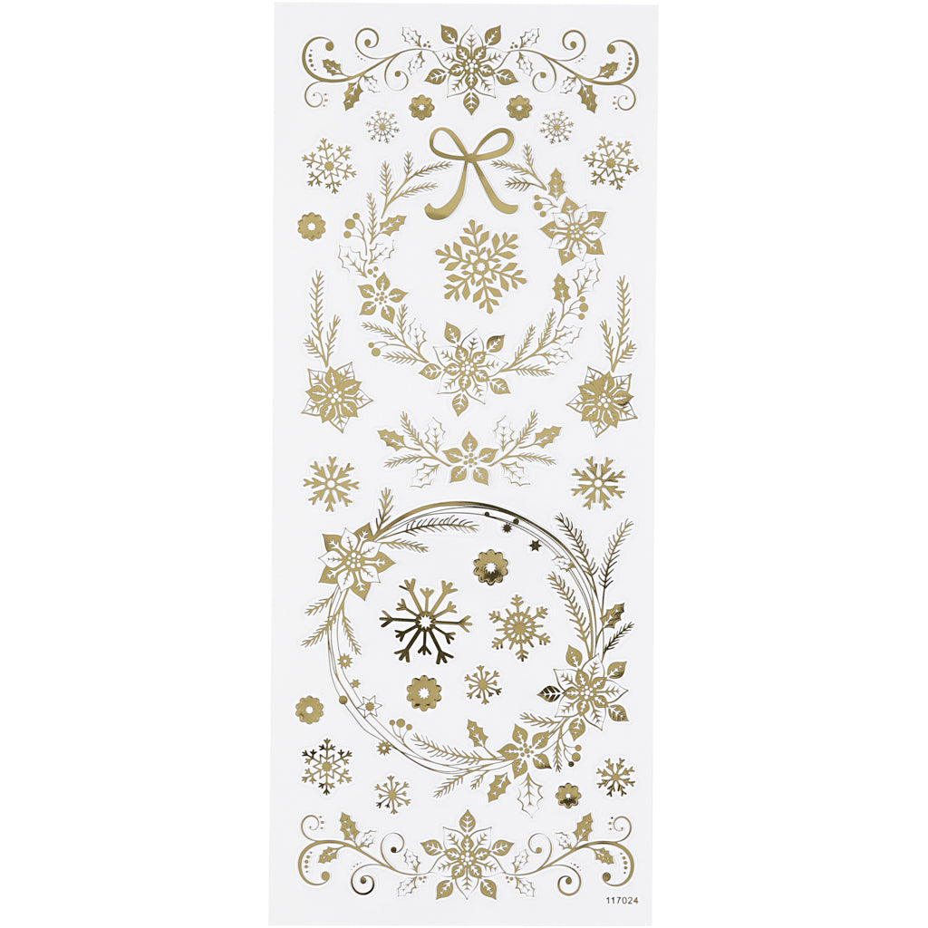 Creativ Company Sticker Gold Christmas Stars, 1 Vel