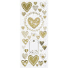 Creativ Company Sticker Gold Hearts, 1 Vel