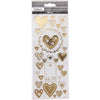Creativ Company Sticker Gold Hearts, 1 Vel
