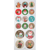 Creativ Firmenaufkleber, Weihnachten, Bogen 10x23 cm, ca. 16 Stück, 1 Blatt