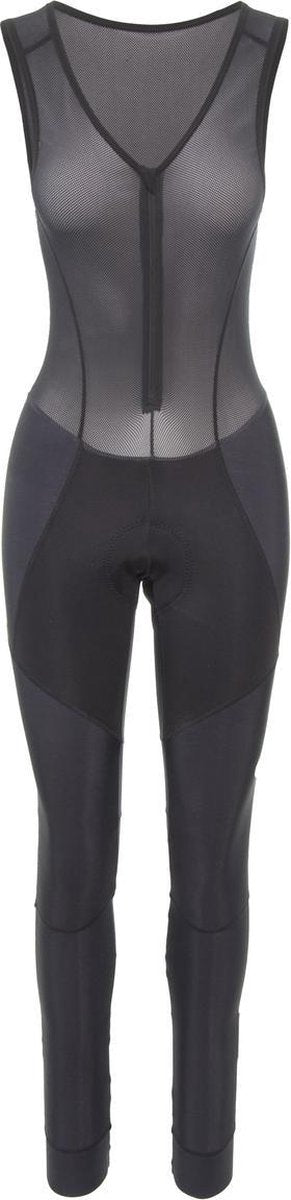Agu Prime lange Radhose mit Gämse II Essential Damen – Schwarz – M – mit Hosenträgern