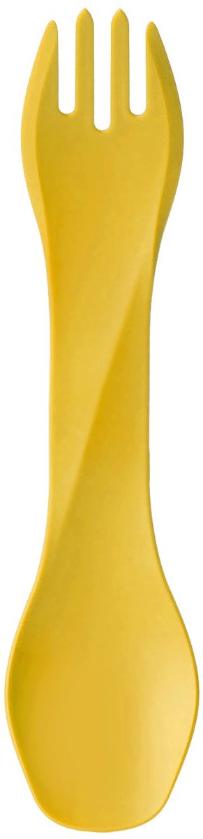 Menschliche Ausrüstung – Gobites Bio – wiederverwendbar – Besteck – Spork – Gelb – Campingbesteck