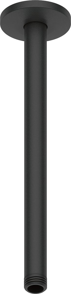 Duravit Duscharm 30 cm Deckenmontage rund Metall schwarz matt – Regenduscharm Universal 1 2 Anschluss