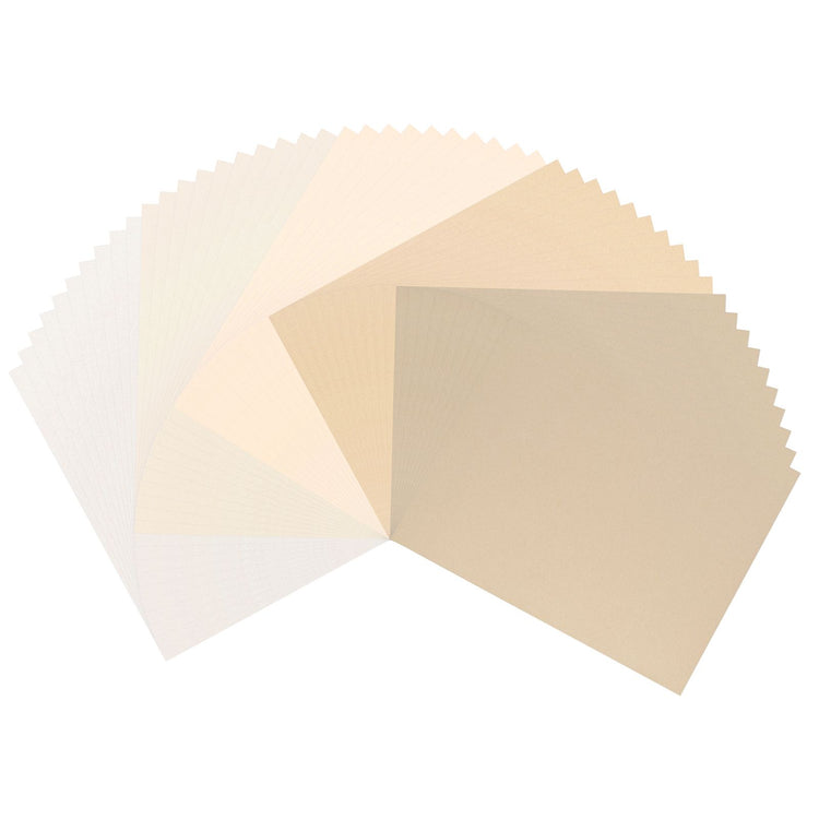 Vaessen Creative • Kraftfarbenes Kartonpapier, glatt, 200 g, A4, 50 x
