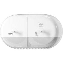 Toilettenpapierspender Tork T9 Smartone Mini Twin Elevation Closure Weiß
