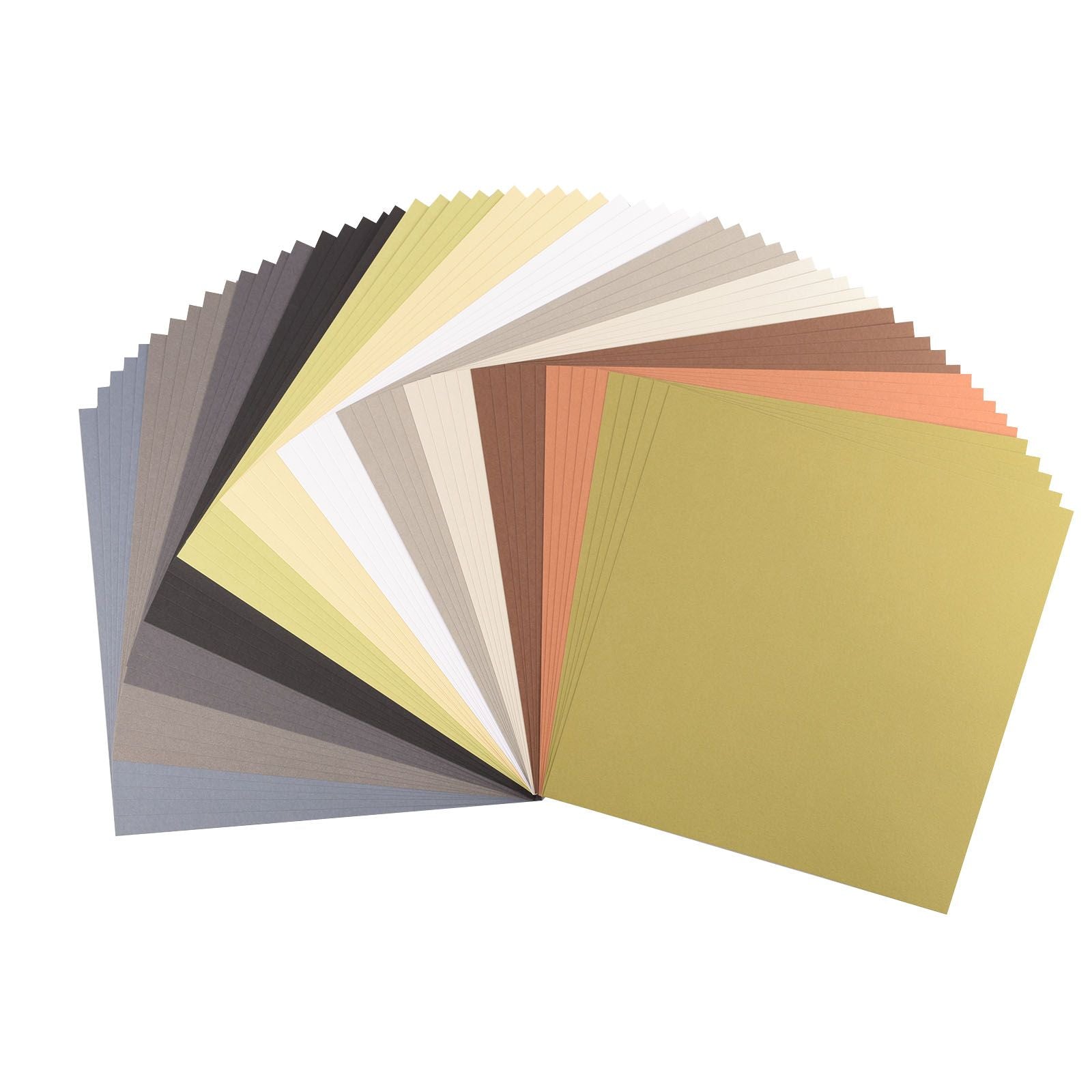 Florence • Kartonpapier 216g glatt 30,5x30,5cm Erdtöne 60x