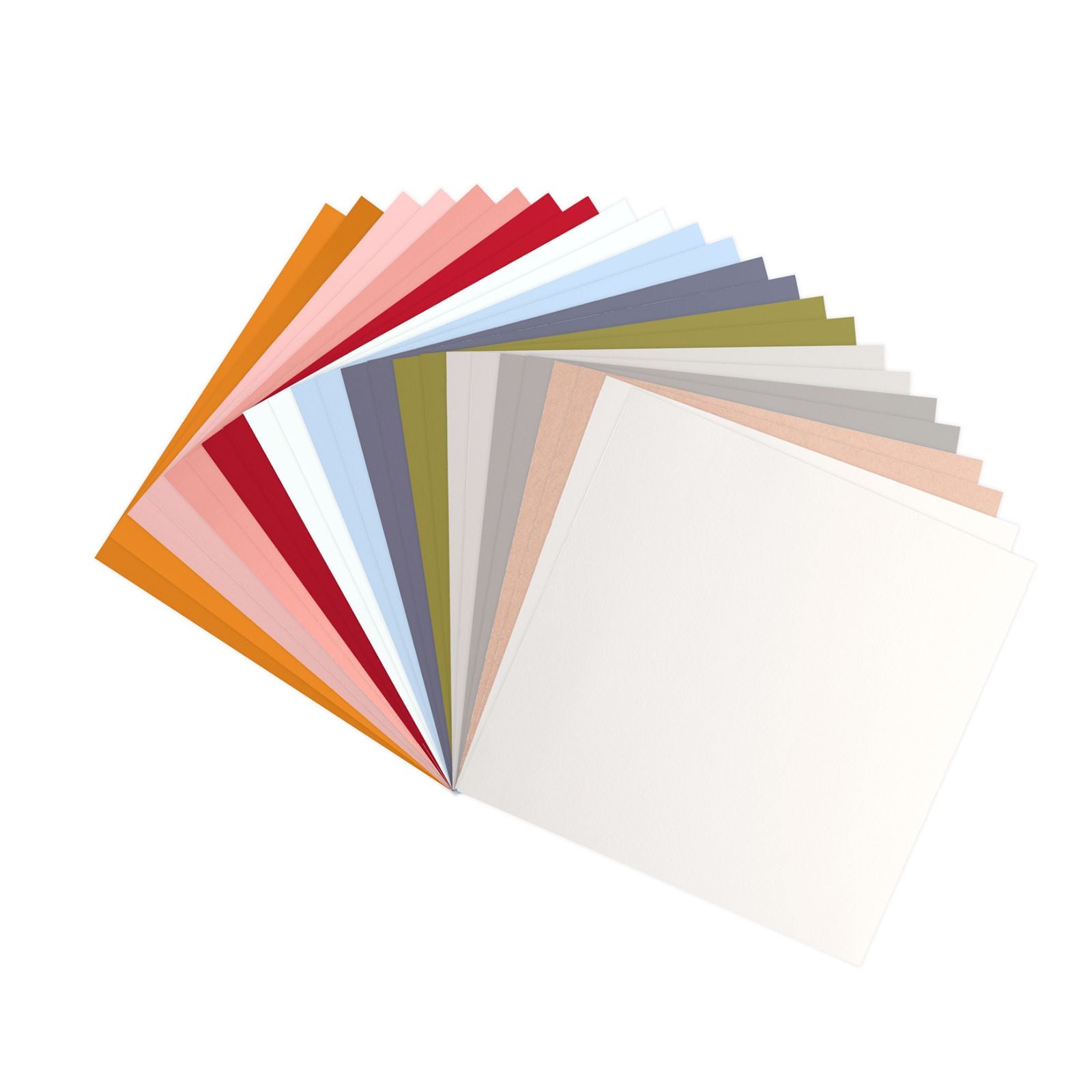 Florenz • Kartonpapier 216g glatt 30,5x30,5cm skandinavische Farben 24x