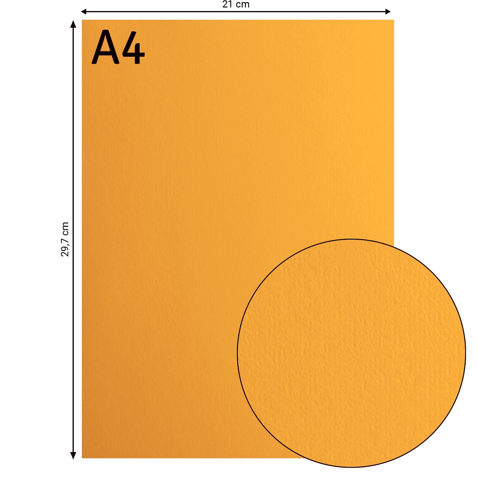 Florence • Kartonpapier 216g glatt A4 Grapefruit 10x