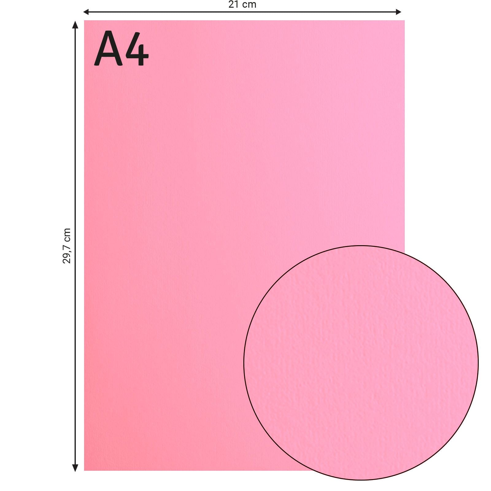 Florence • Kartonpapier 216g glatt A4 rosa 10x