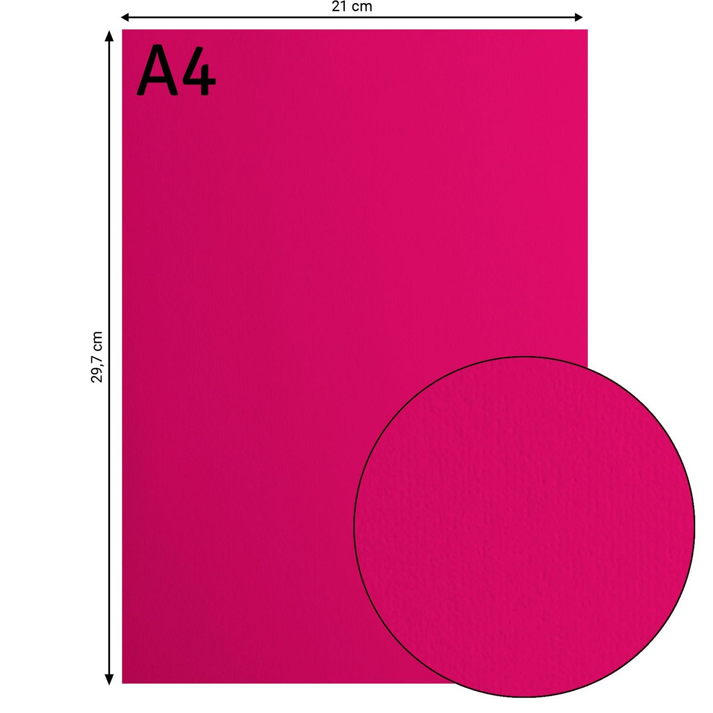 Florence • Kartonpapier 216g glatt A4 Himbeere 10x