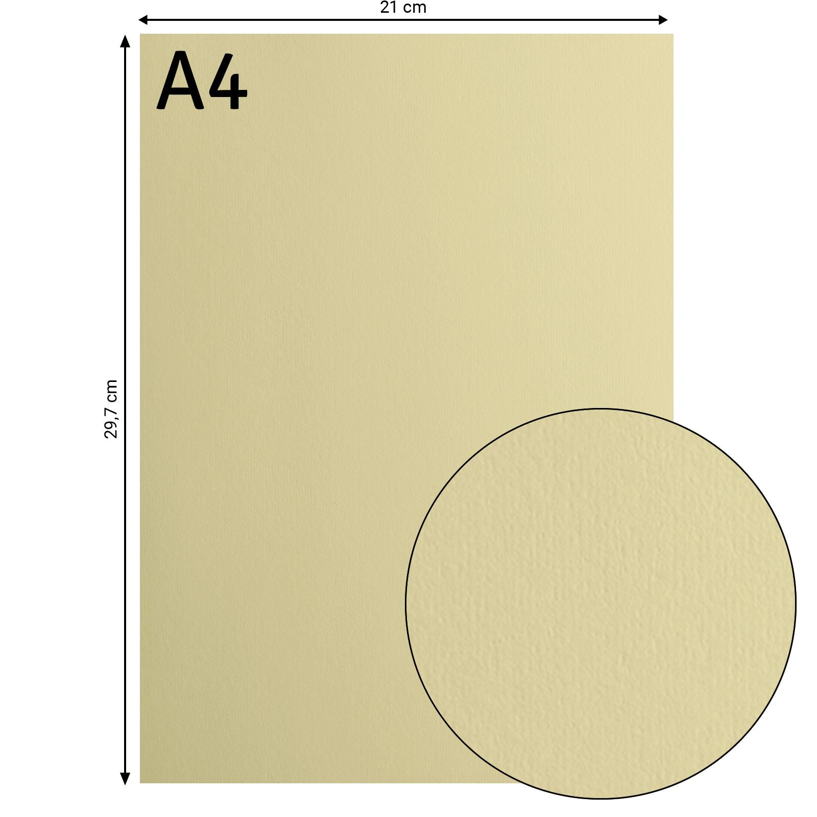Florence • Kartonpapier 216g glatt A4 Pudding 10x