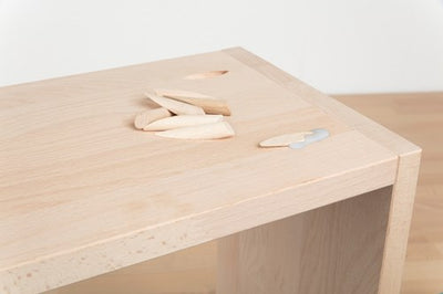 Wolfcraft Schraubenlochabdeckungen | für Undercover-Vorrichtung | ø9,3 x 46 mm | 12 Stück - 2928000