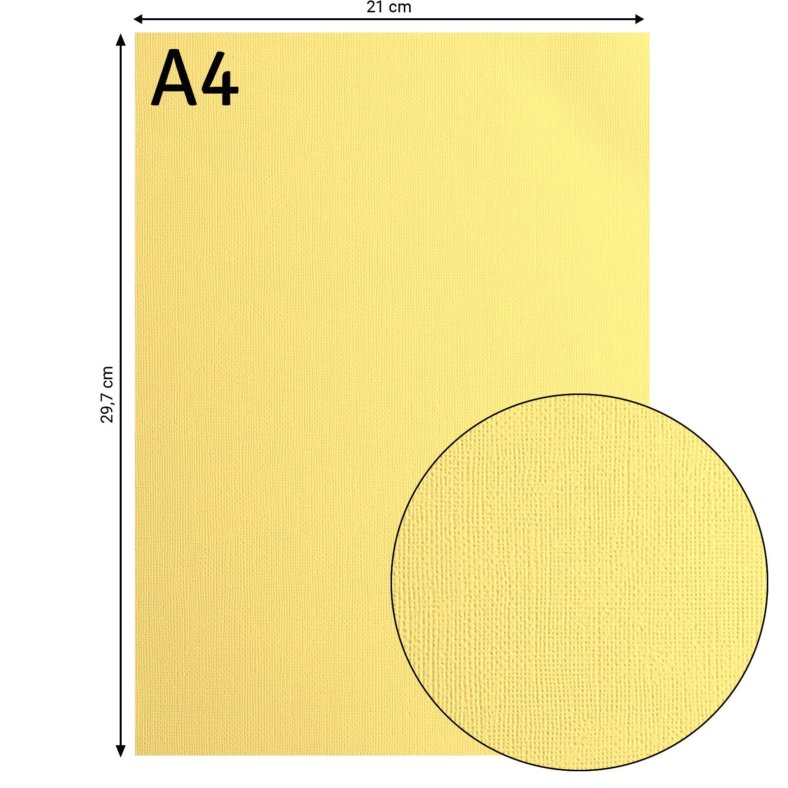 Florence • Kartonpapier 216g Struktur A4 Spargel 10x