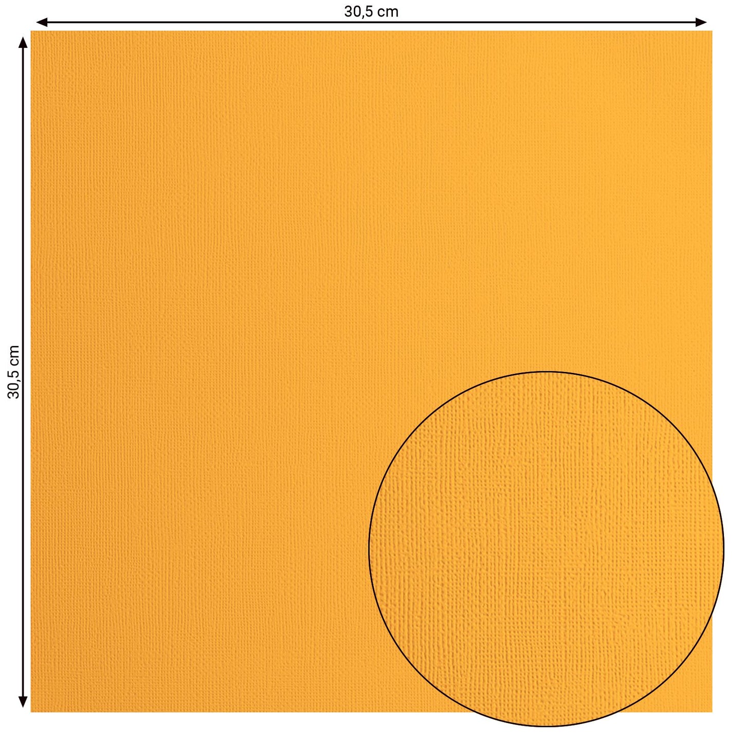 Florence • Kartonpapier 216g, Struktur 30,5x30,5cm, Grapefruit 20x