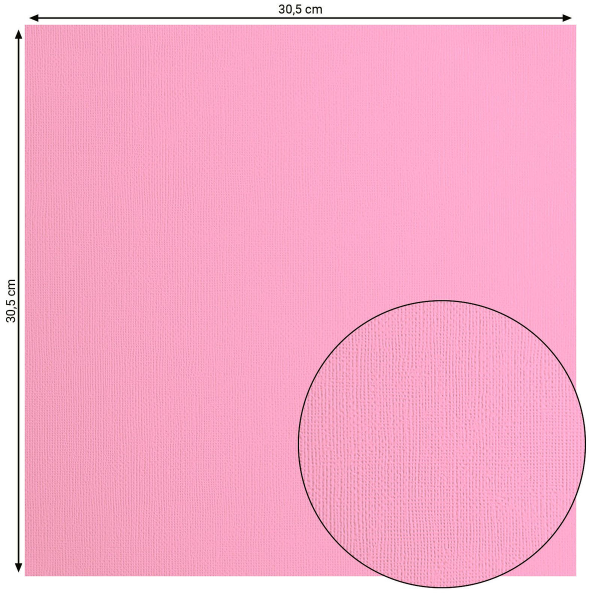 Florence • Kartonpapier 216g Struktur 30,5x30,5cm rosa 20x