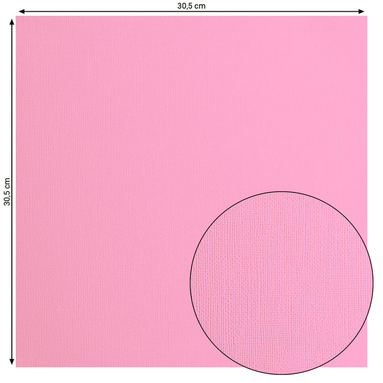 Florence • Kartonpapier 216g Struktur 30,5x30,5cm rosa 20x