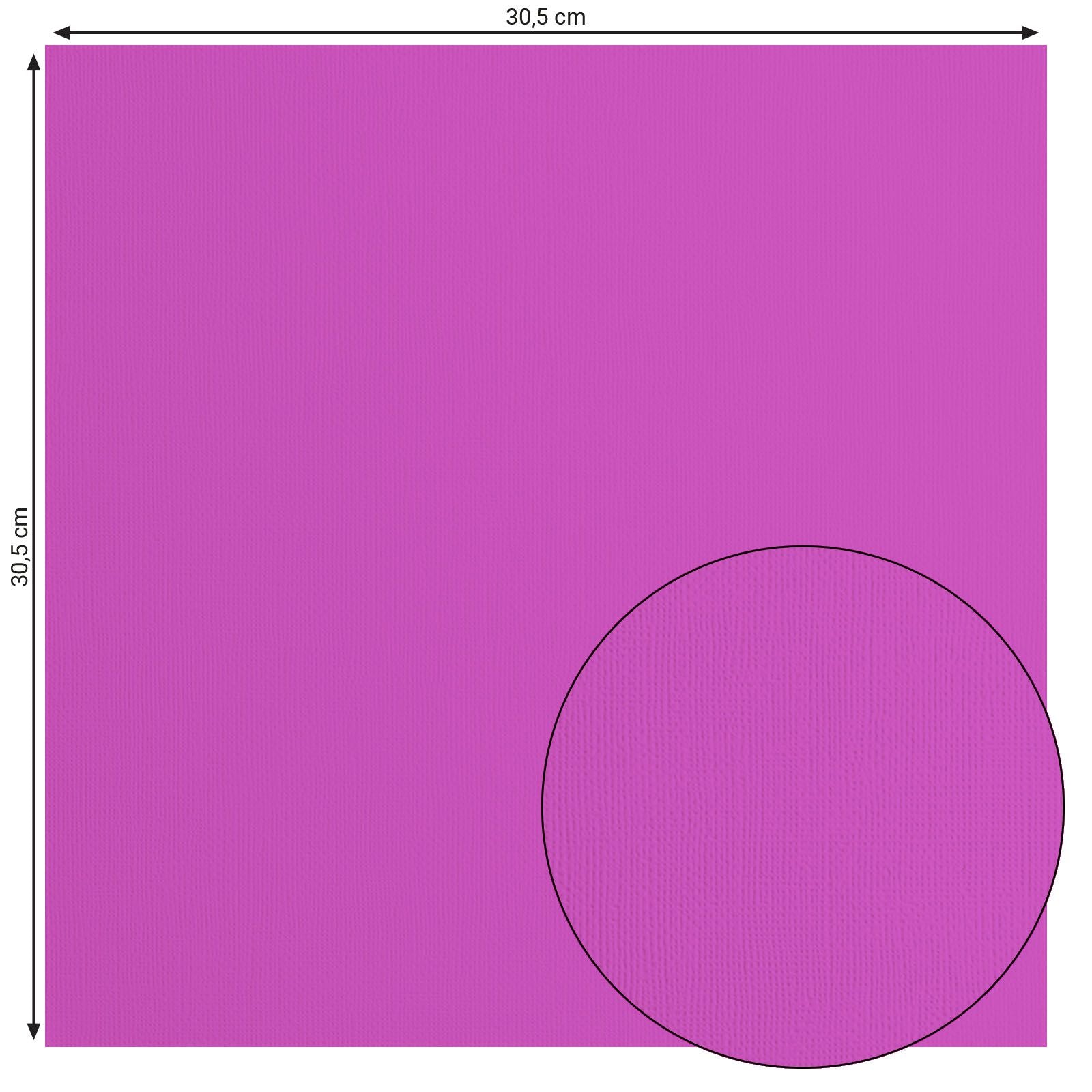 Florence • Kartonpapier 216g Struktur 30,5x30,5cm Pflaume 20x