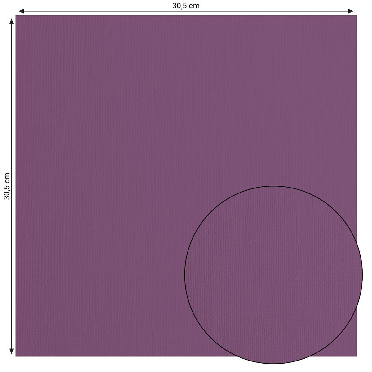 Florenz • Kartonpapier 216g, Struktur 30,5x30,5cm, Clematis 20x