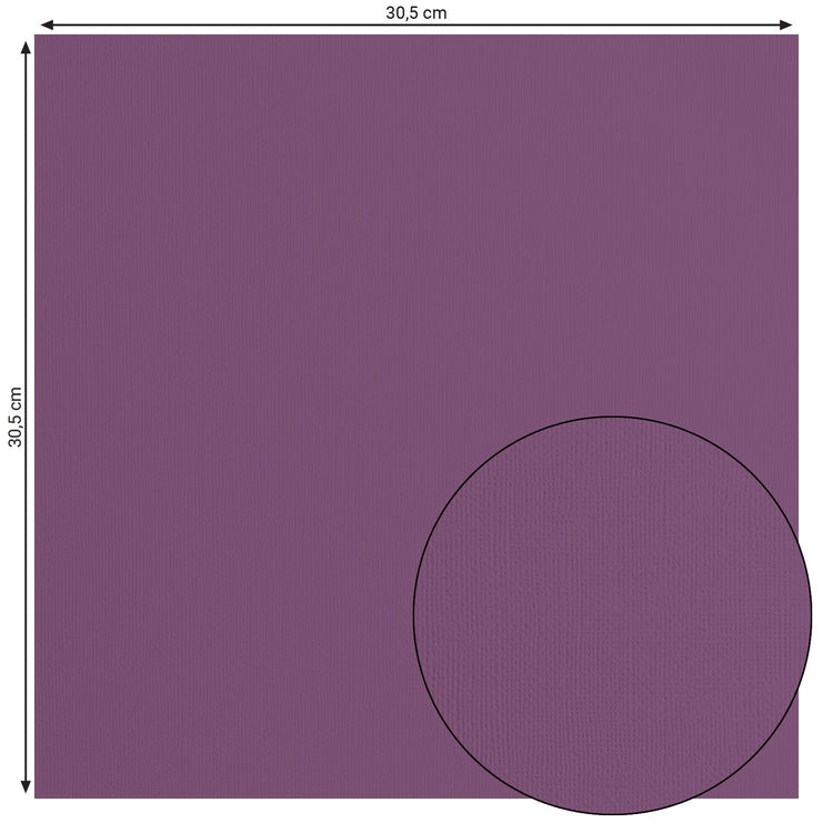 Florenz • Kartonpapier 216g, Struktur 30,5x30,5cm, Clematis 20x