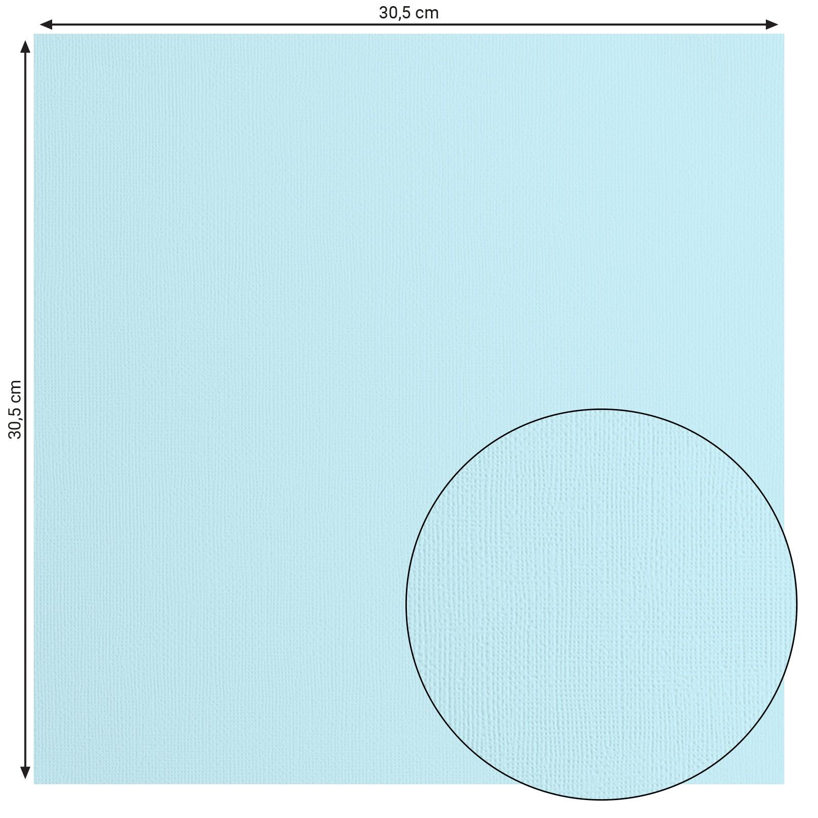 Florence • Kartonpapier 216g, Struktur 30,5x30,5cm, Ozean, 20x