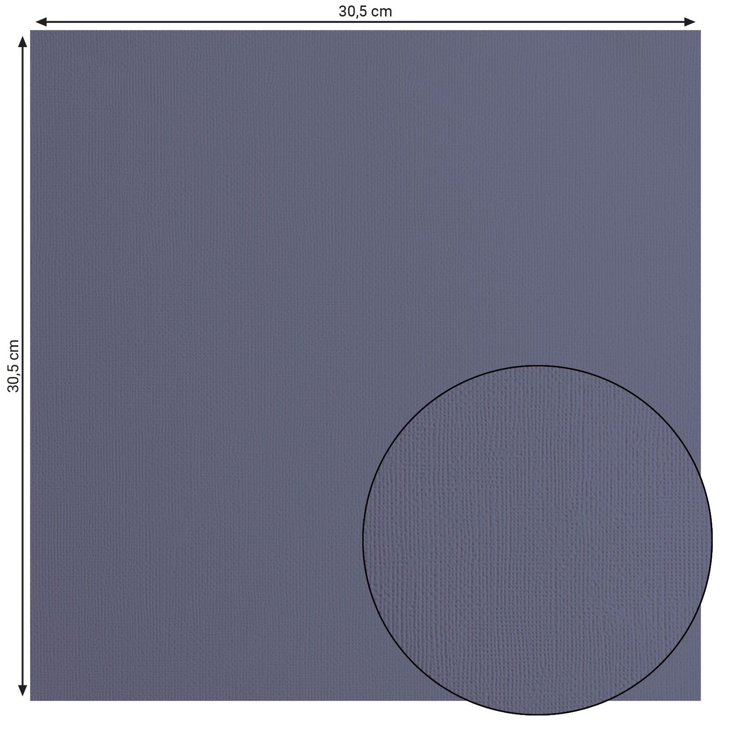 Florence • Kartonpapier 216g, Struktur 30,5x30,5cm, Graphit 20x